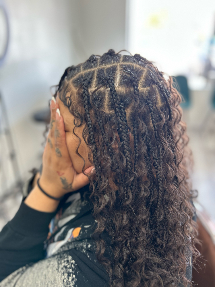 Boho Knotless Braids (Med)