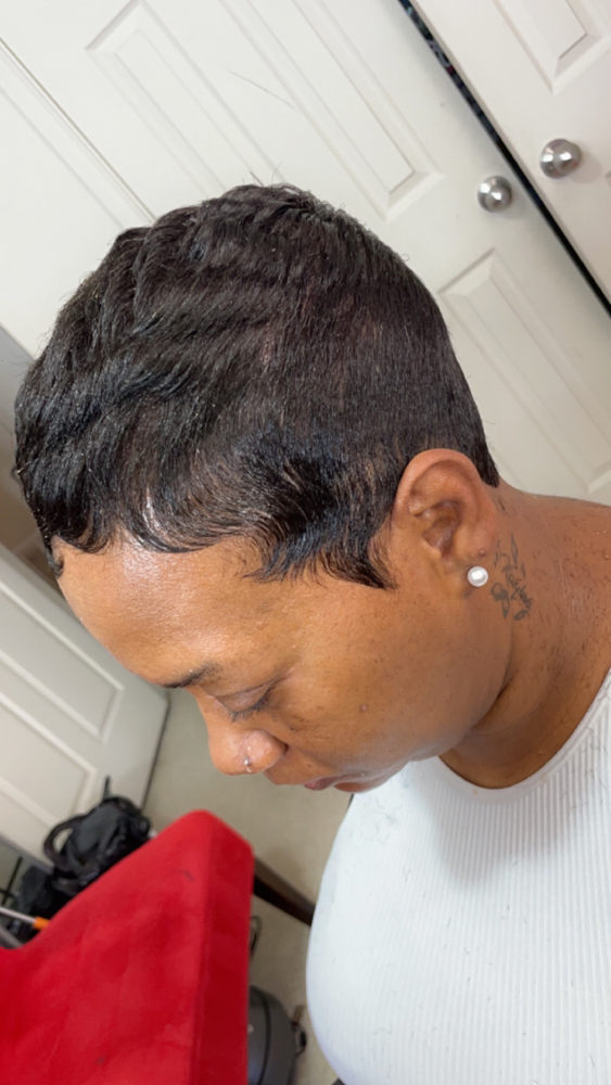 RELAXER/short Hair/textured Cut