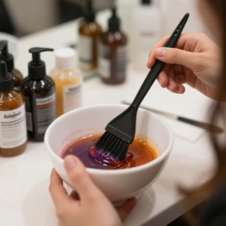 All-Over Color, Blow-Dry & Style at Flower of Life Studio in San Diego, CA