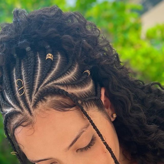 Half Crown Braids
