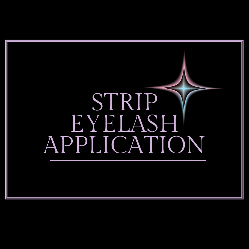 Strip Eyelash Application