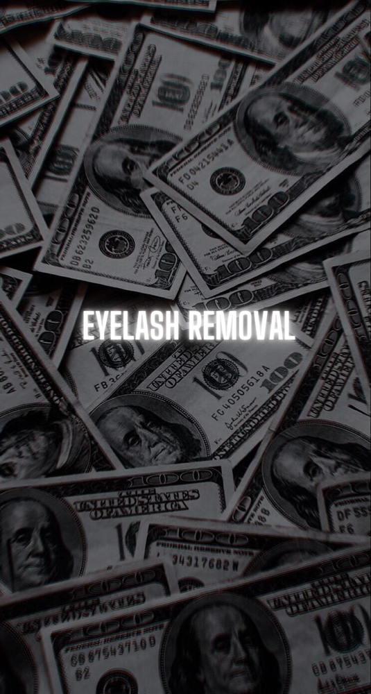 Eyelash removal
