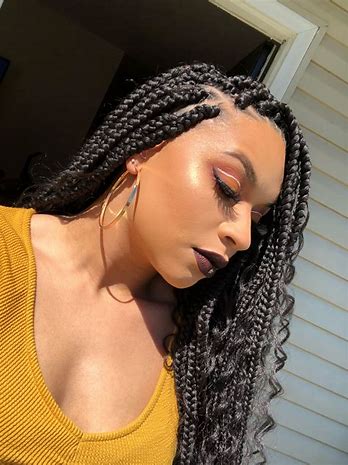 Box Braids Medium /Knotless/Boho