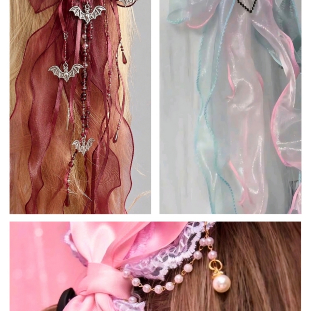 Coquette/Kawaii ustomized Hairclips at Designs by DeDe in Auburndale, FL