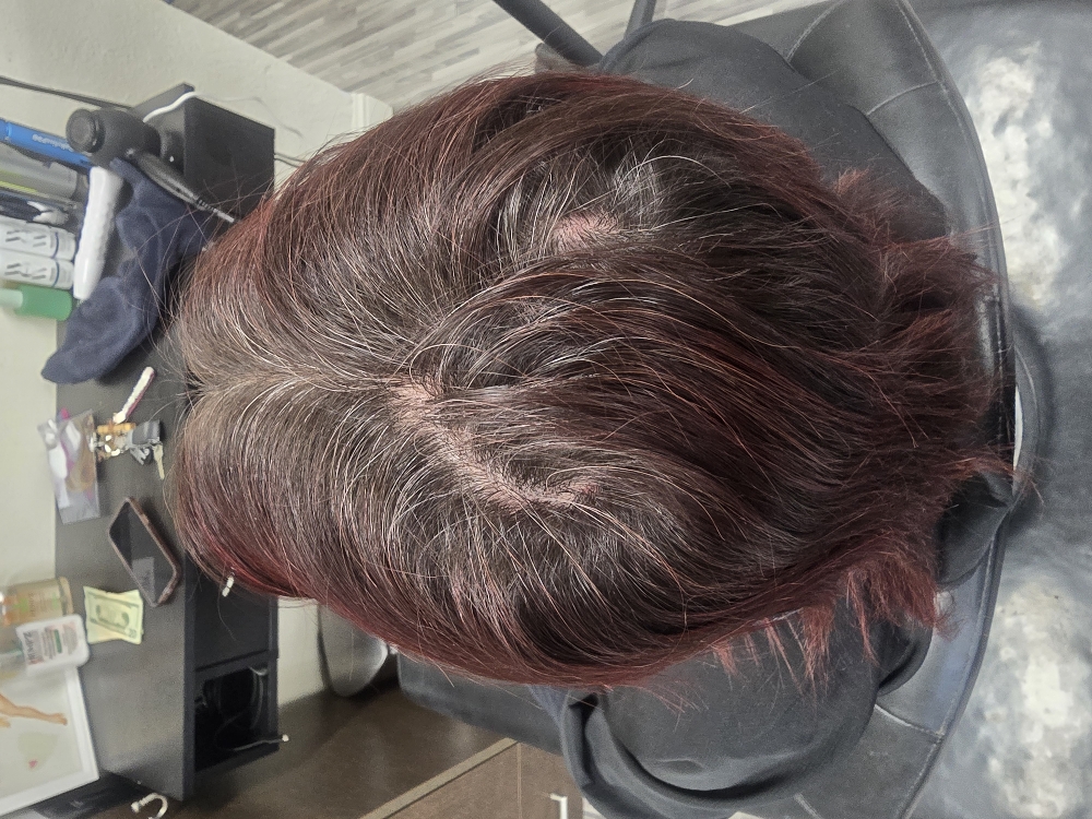 Solid Haircolor Touch-up (Roots) at YOUniverSOUL Elementz Sanctuary in Oakdale, CA
