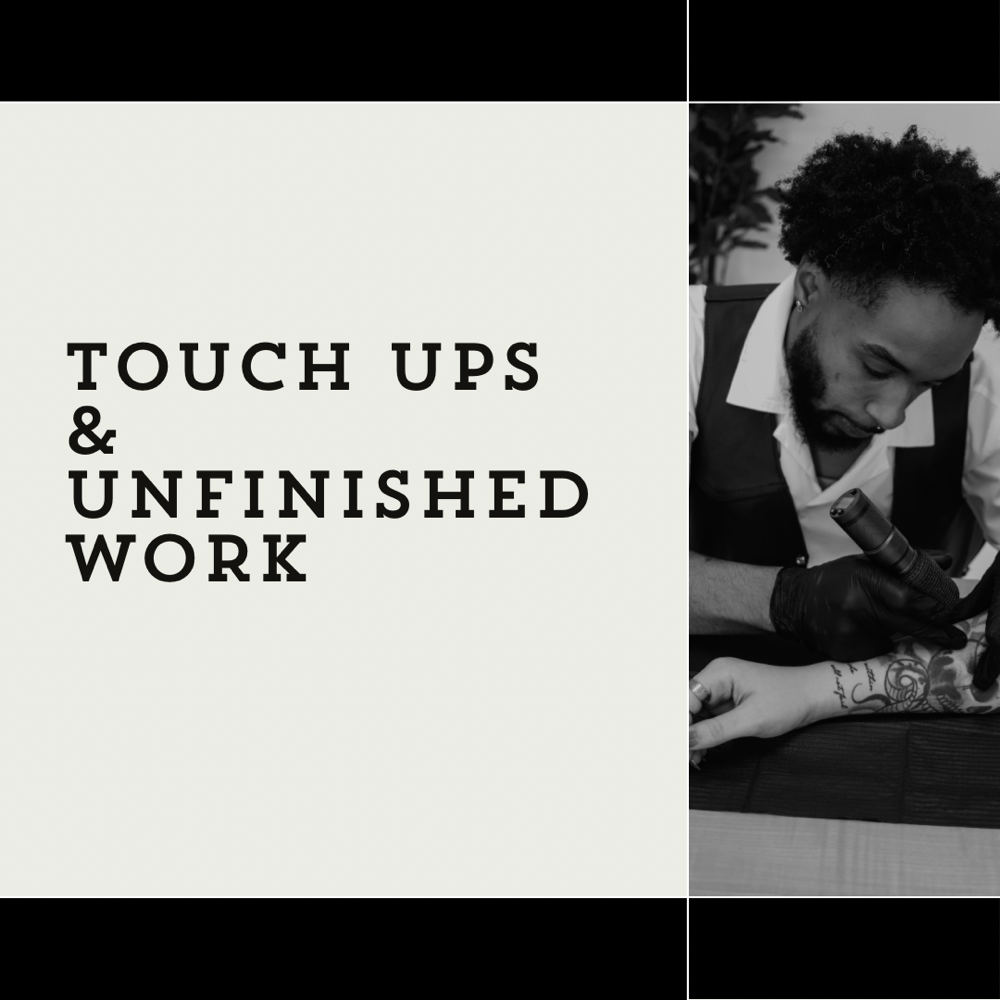 touch up/ unfinished work