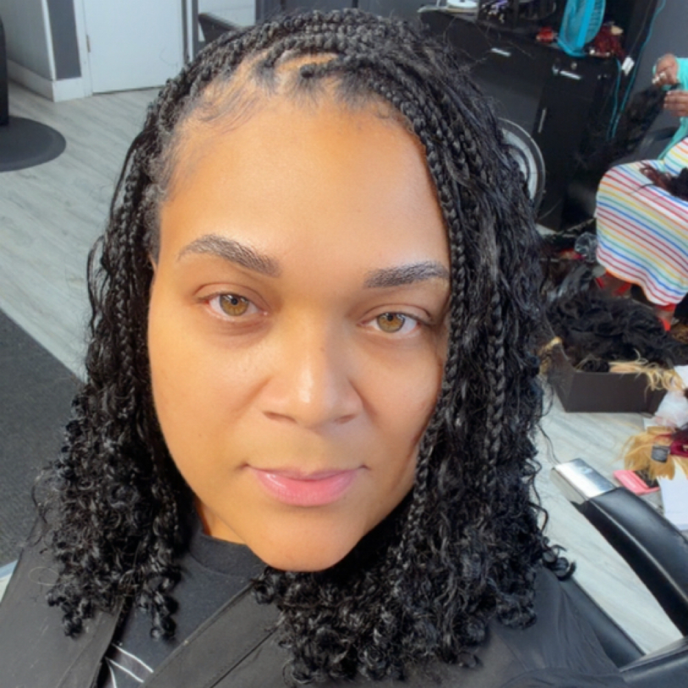 Small long boho bob at Shear Purpose Beauty LLC in South Bend, IN