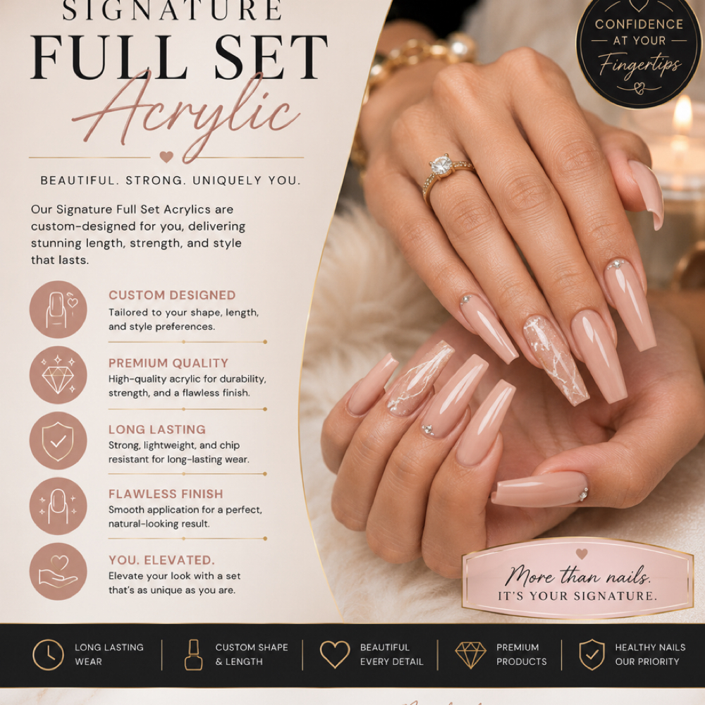 Signature Full Set Acrylic L at Prestige Nail Lounge LLC in Chattanooga, TN