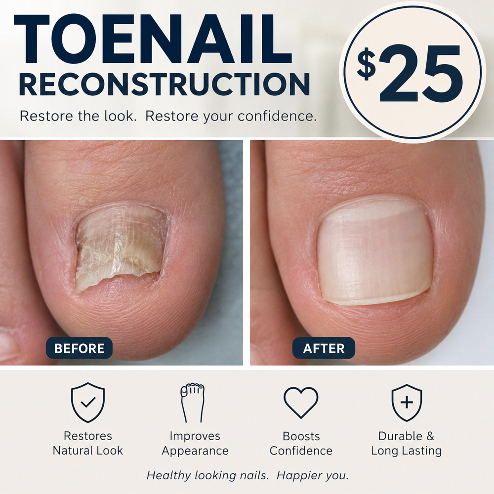 Toenail Reconstruction at Studio 811 Nail Studio in Ellensburg, WA
