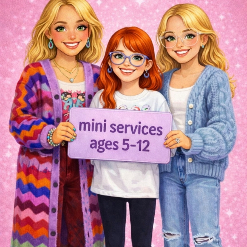 🎀 Mini Packages • ages 5-12 at freckled opal beauty llc✌🏻 in Salem, IN
