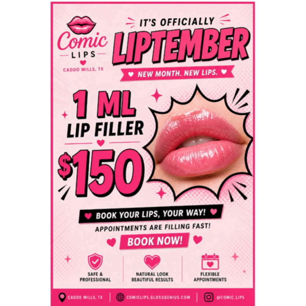 LIPTEMBER- 1mL at Comic Lips Co. in Caddo Mills, TX