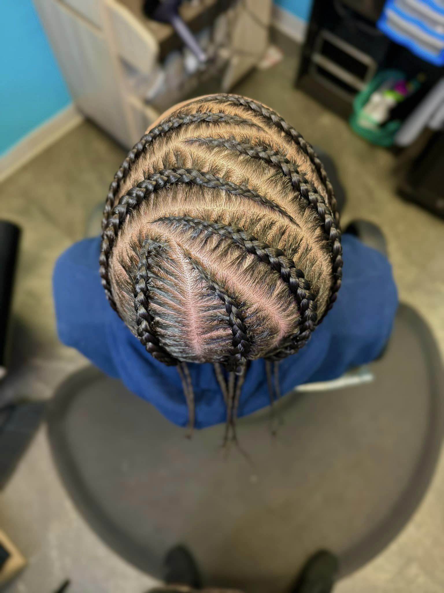 Stitch Braids with Natural Hair (6)