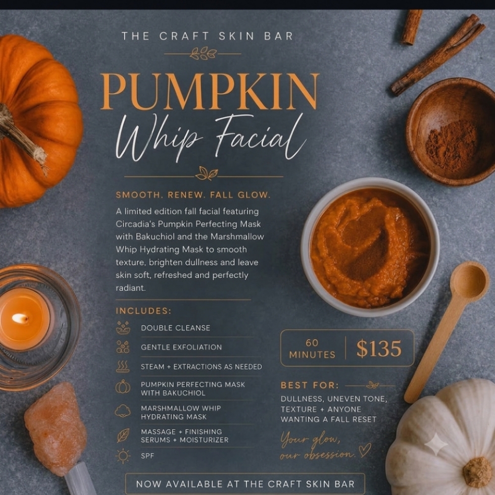 Pumpkin Whip Facial at The Craft Skin Bar in Chandler, AZ