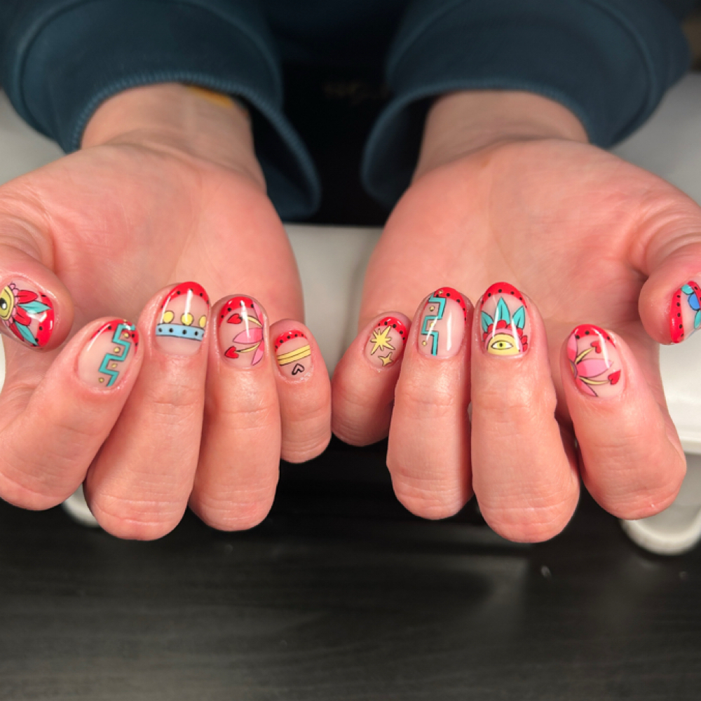 Maximal Painted Designs at Mother Moon Manis LLC in Elkhart, IN