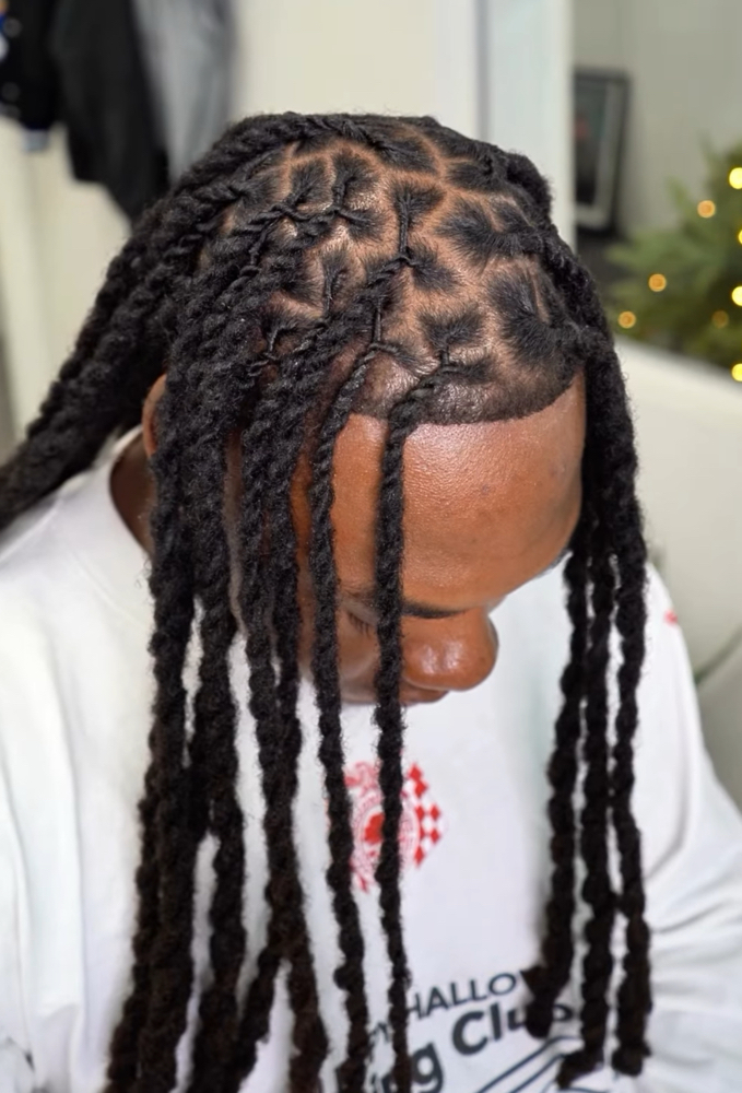 Loc Retwist & Style XL (Extra Long) at Cyn Blends Barbering + Loc Studio in Long Beach, CA