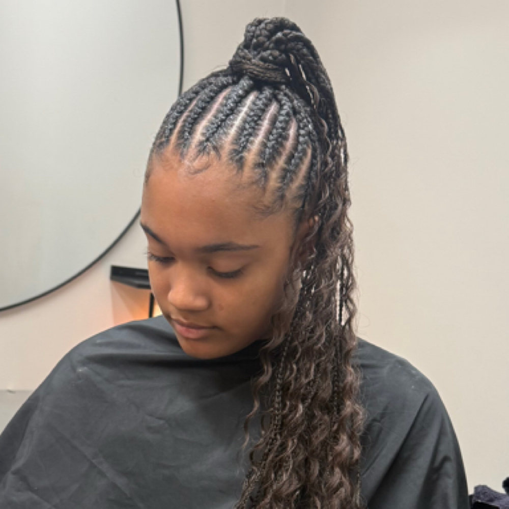 Boho Cornrows - Pony tail at Braids By Lasting Beauty in Happy Valley, OR