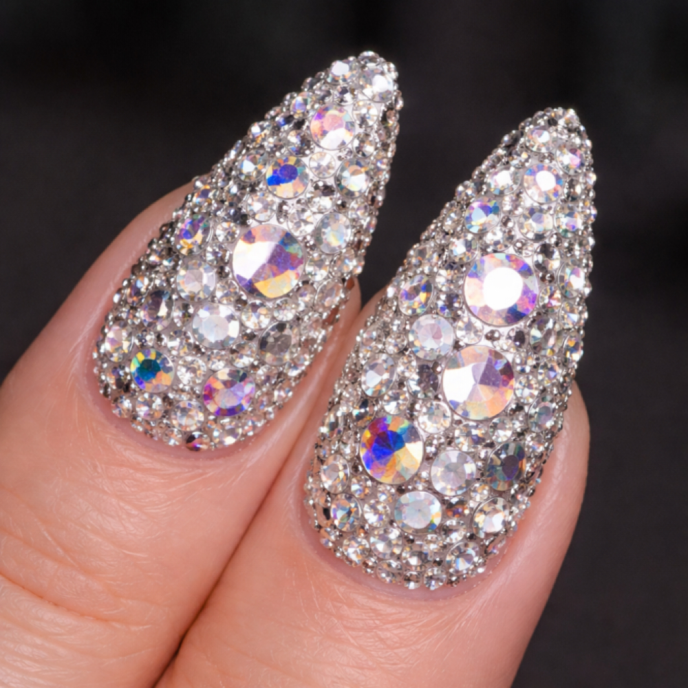 2 Full Fingers Swarovski Crystals at Rebel nails in New York, NY