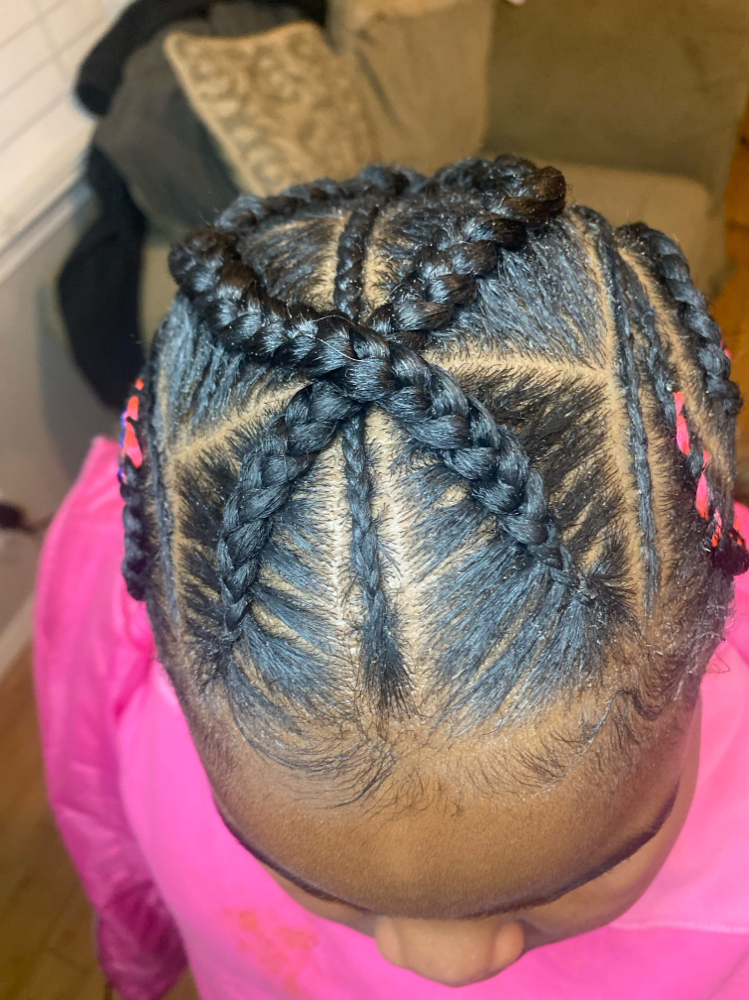 Kids Braids(Weave Added)