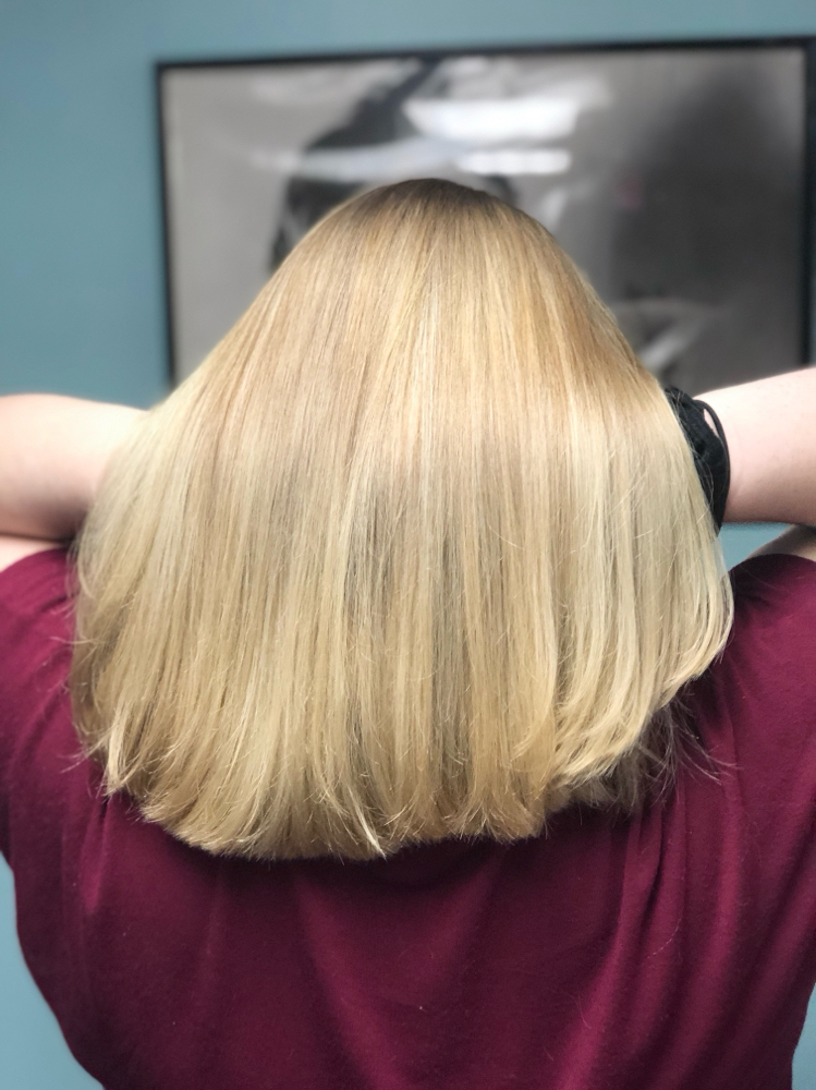 Full Custom Blonding, Cut, & Style