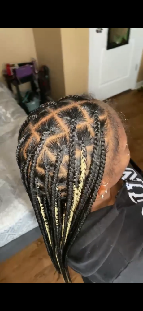 Large Knotless - Mid Back Length