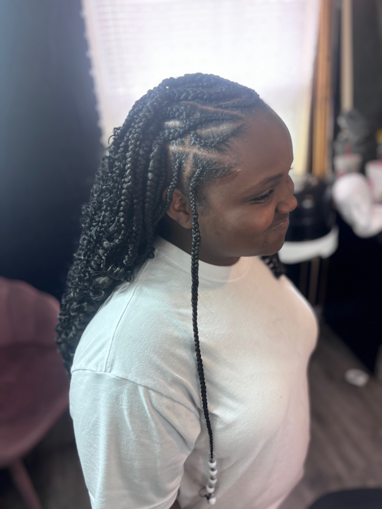 Half Braids Half Crochet at The Braid Boutique 706 in Augusta Ga, GA