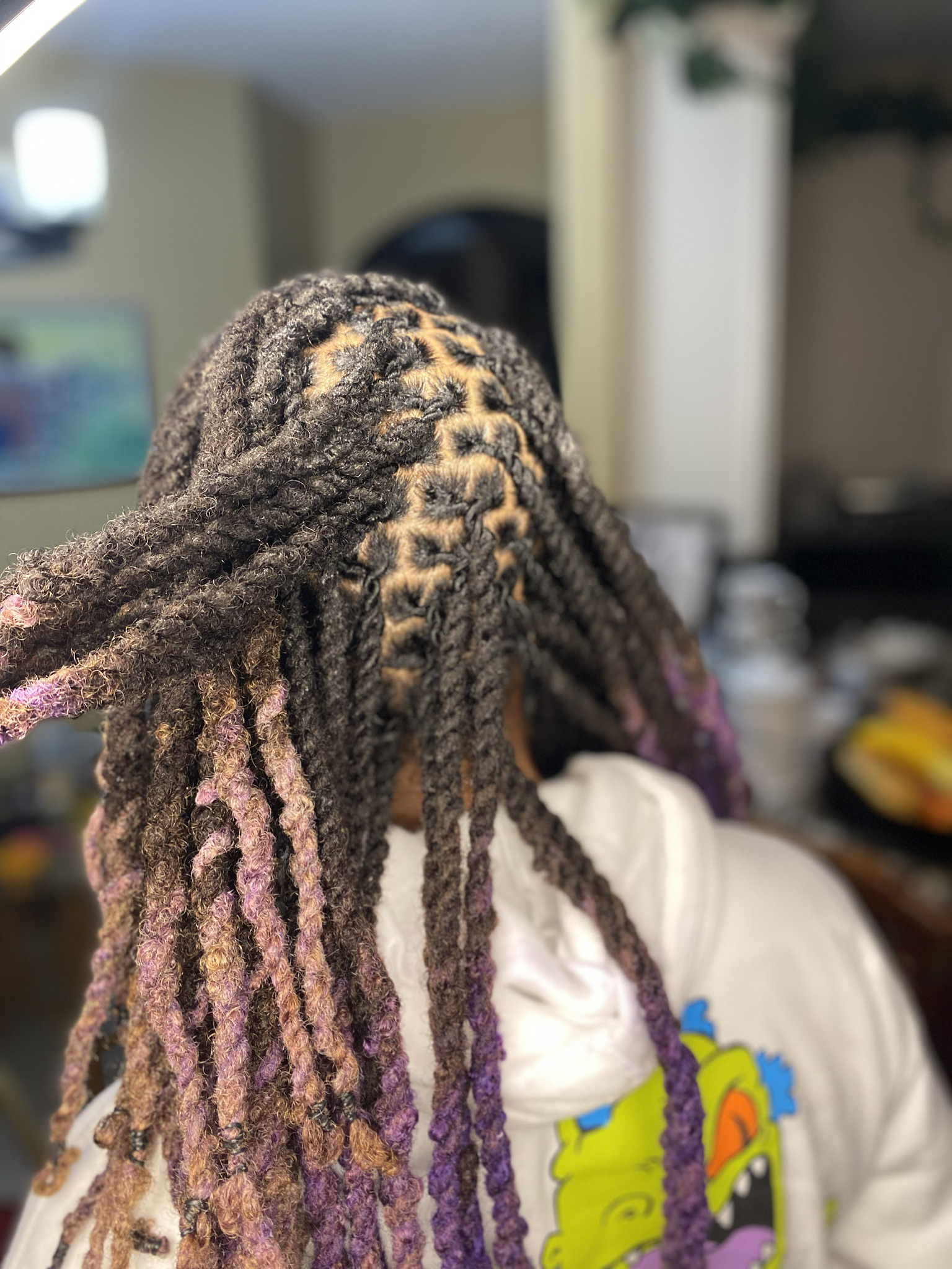 Locs Retwist + Two Strand Full Head