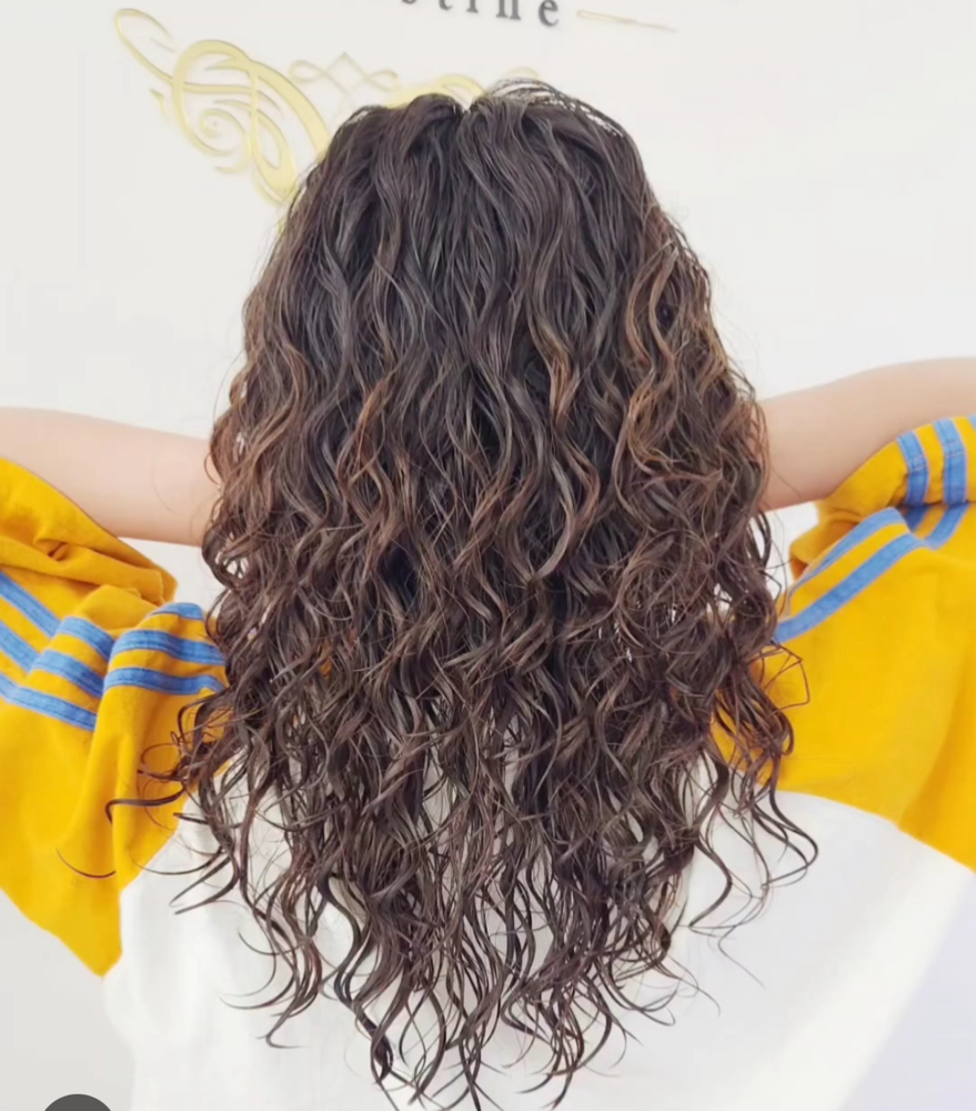 Spiral Perm Shoulder Length