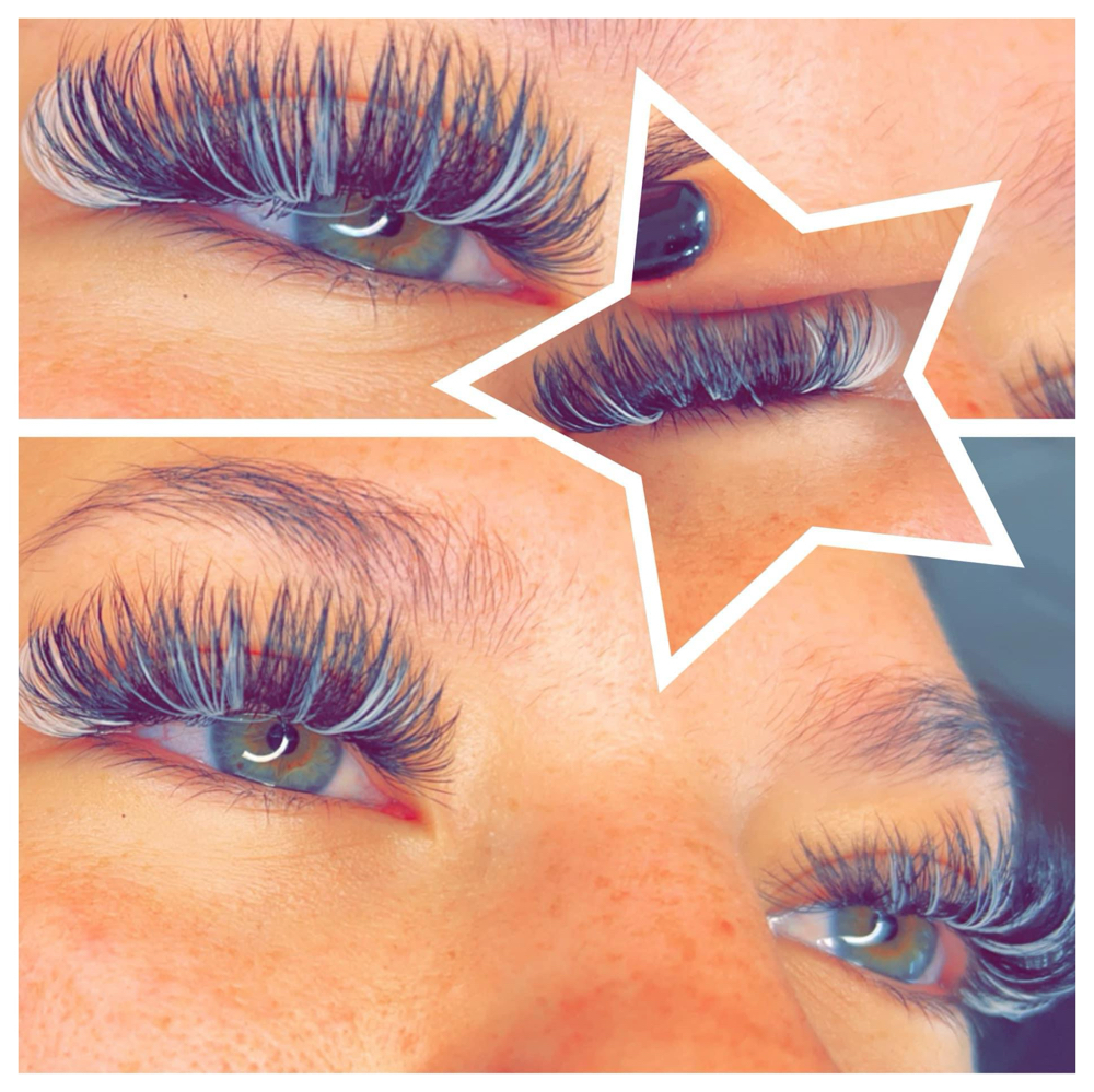 Full Set Lash Extensions W/ Color at Lux Lash Lab in Eugene, OR