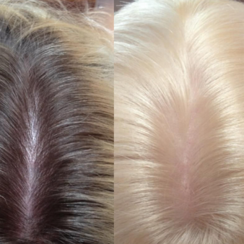 Bleach retouch & Toner