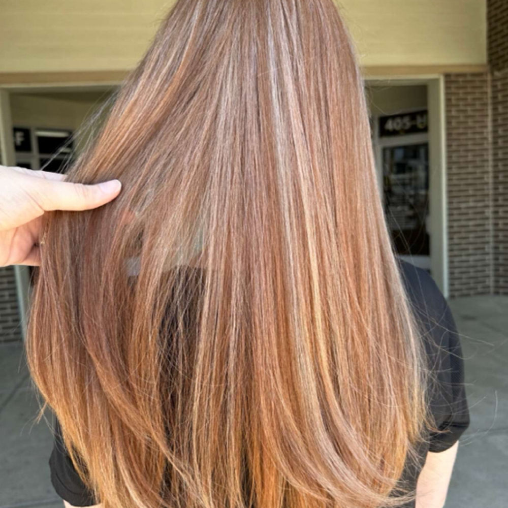 Partial Highlight at Skye’s the Limit Hair in Asheboro, NC