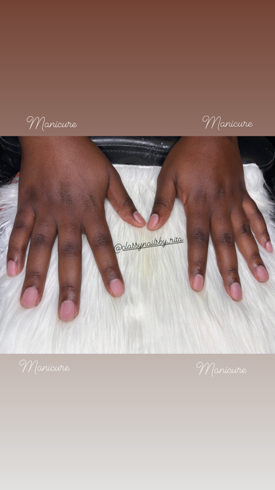 Russian Mani No Gel Polish