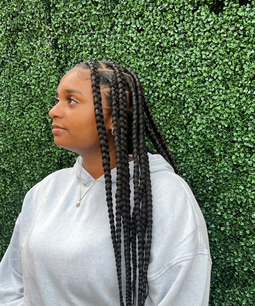 Large Knotless Braids at Miya's Creations in Hyattsville, MD