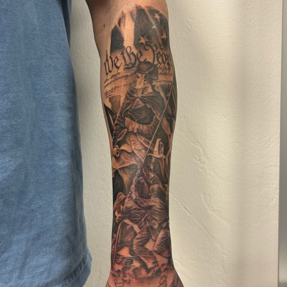 Quarter Sleeve at Big Al’s Tattoo in Appleton, WI
