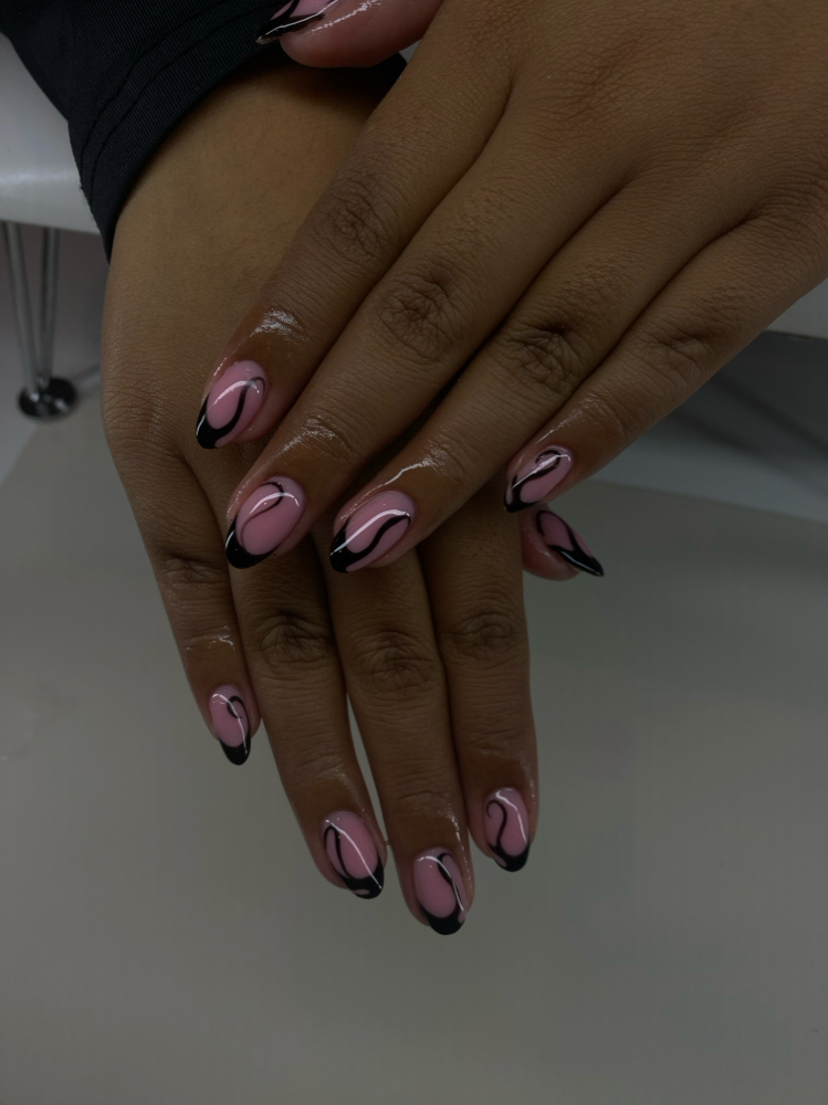 Structured gel mani