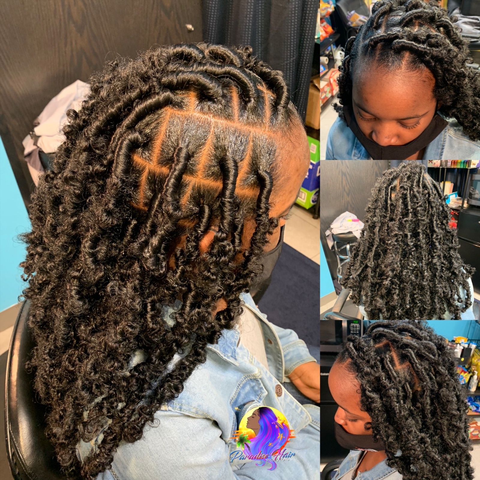 Children’s Butterfly Locs at Paradise Hair Promotions in Bedford Heights, OH