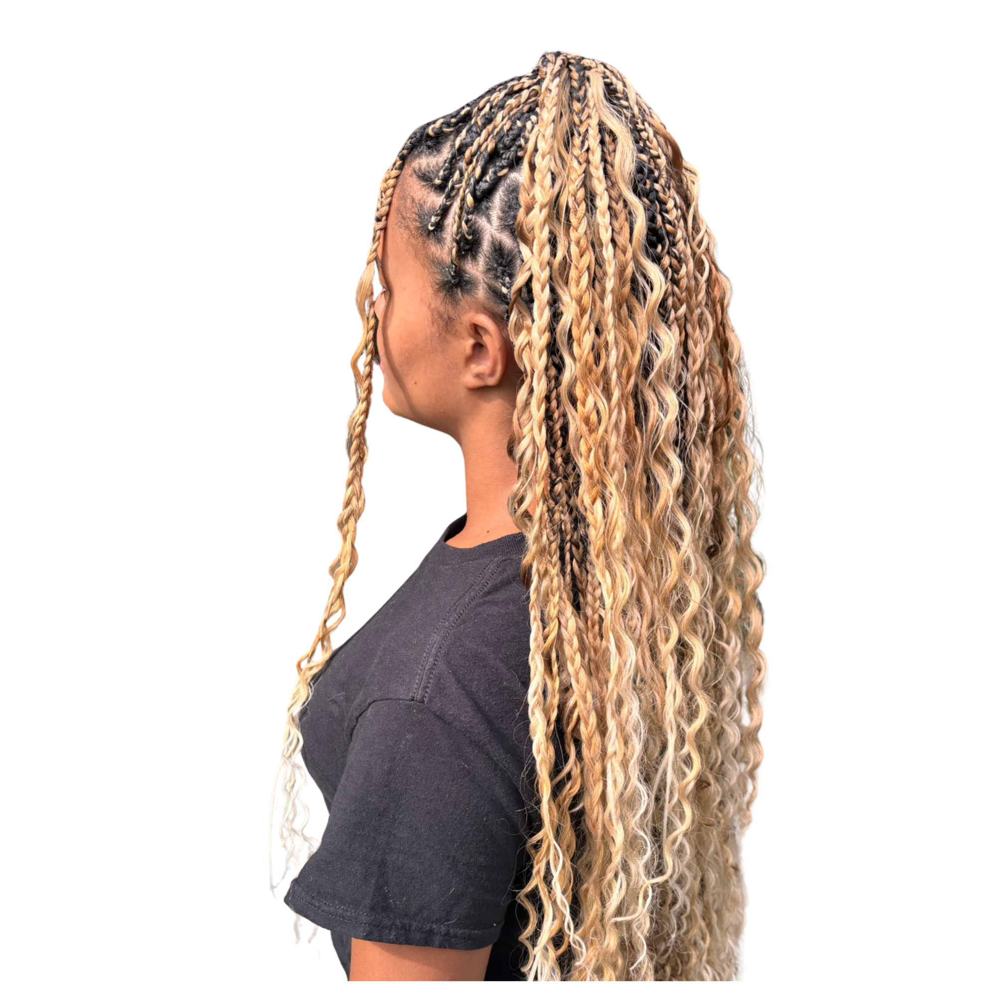 Large Bohemian Braids at Crown Care 209 in Stockton, CA