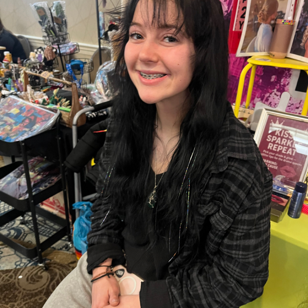 Tinsel Table at Laci Westside Hair in Brooklyn, OH