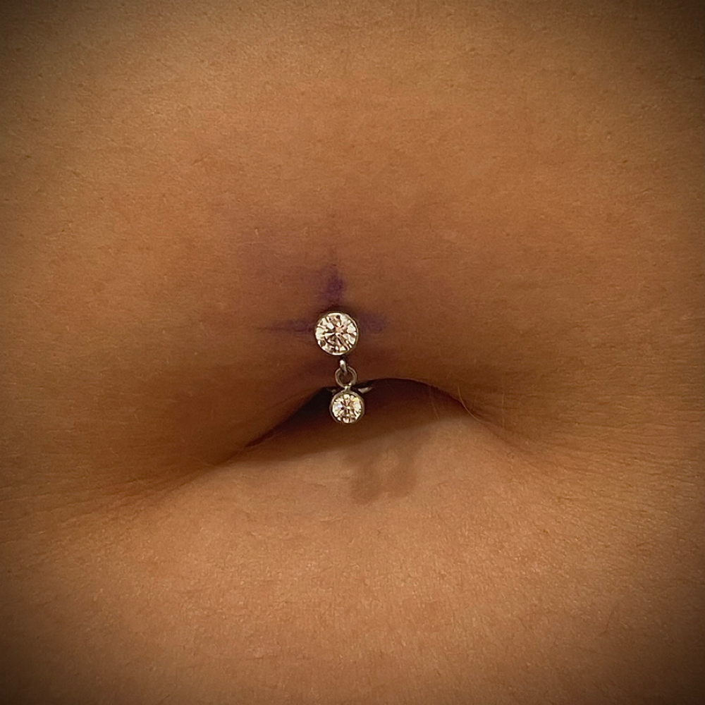 Navel at Dark Age Piercings by Sarah in Denton, TX
