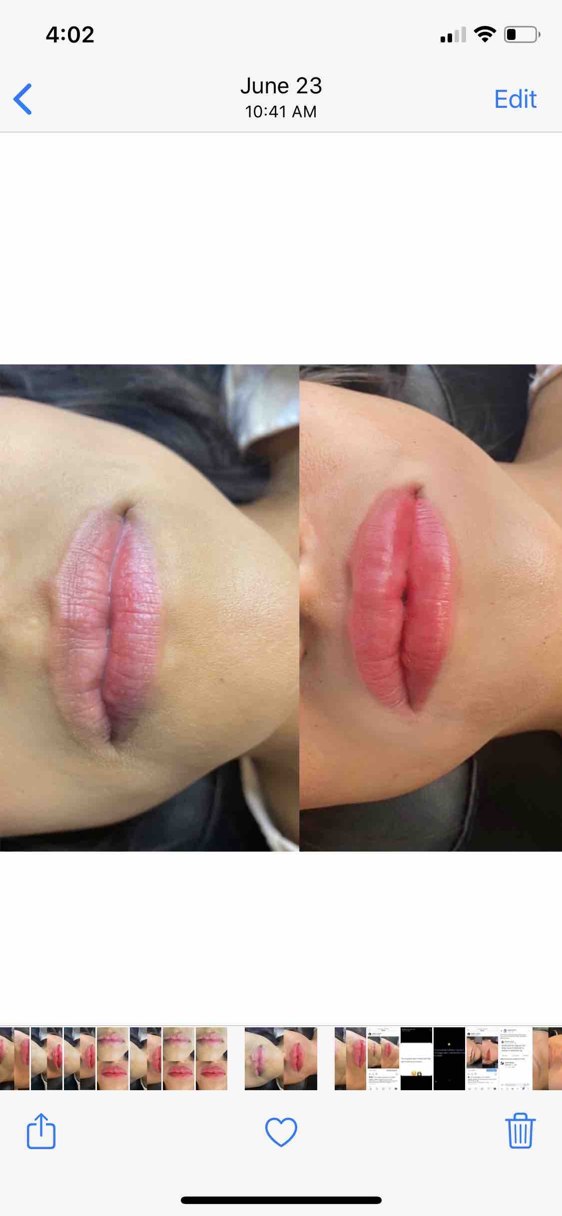 Lip Blush Touch Up 3rd Session at Angela Artistry in Plant City, FL