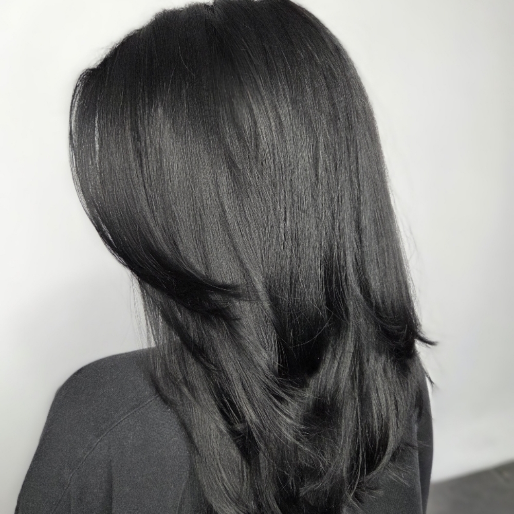 Shampoo + Blow-Dry + Flat Iron at The Ruby Studio in Clarksville, TN