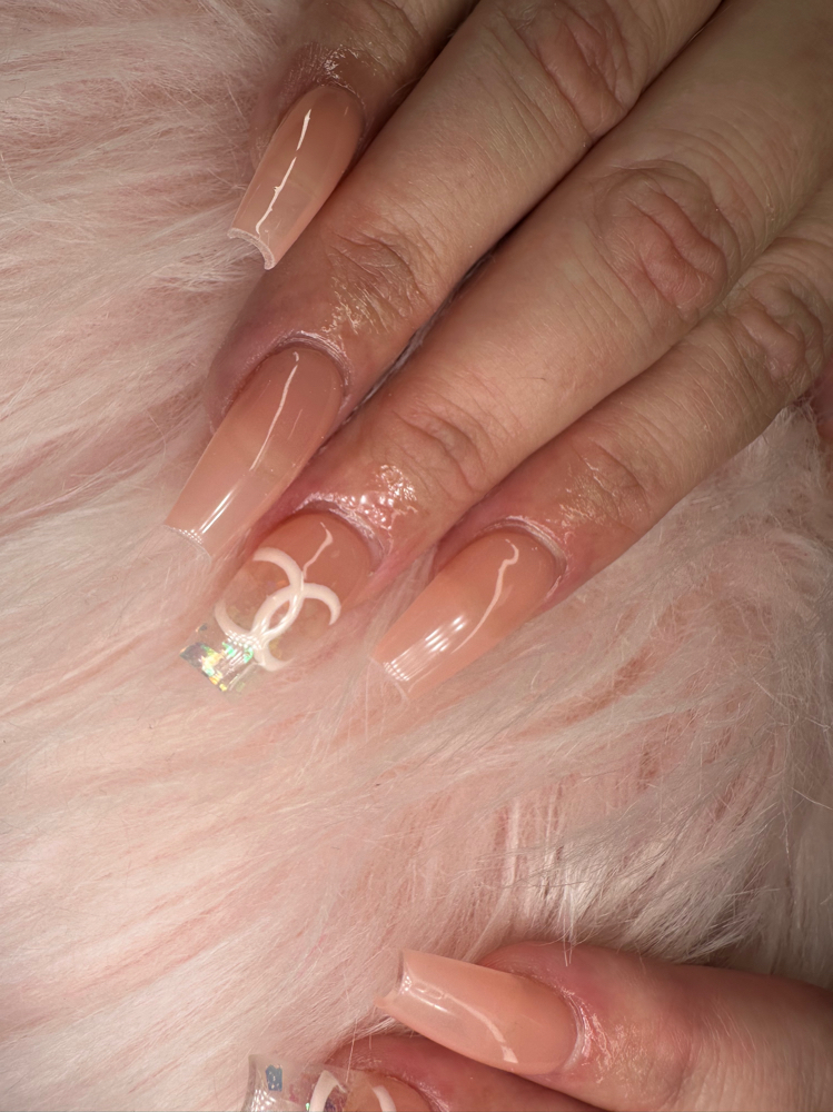 +Encapsulated glitter/ decal