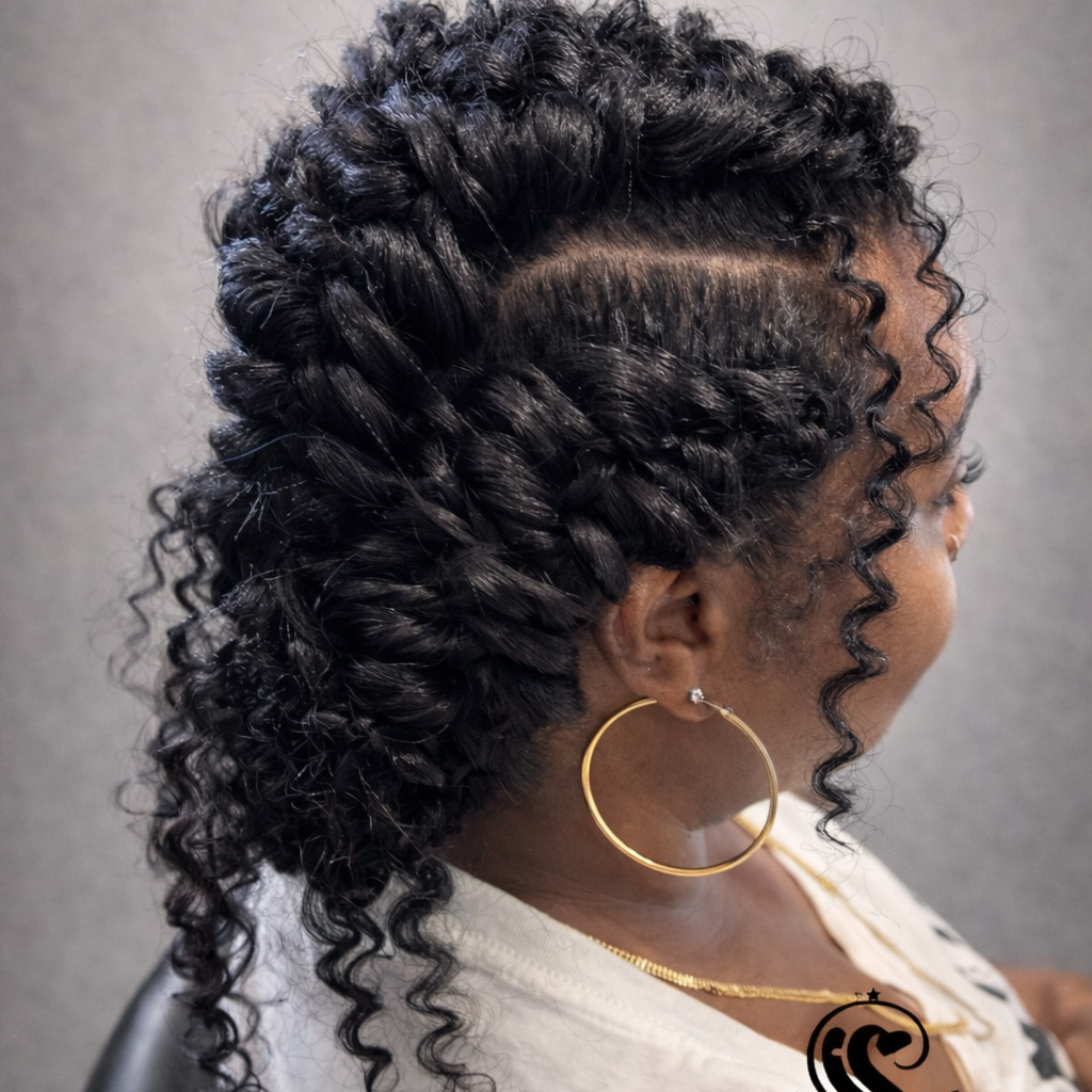 Butterfly Braids at A Step Above Beauty hairtique in Charlotte, NC