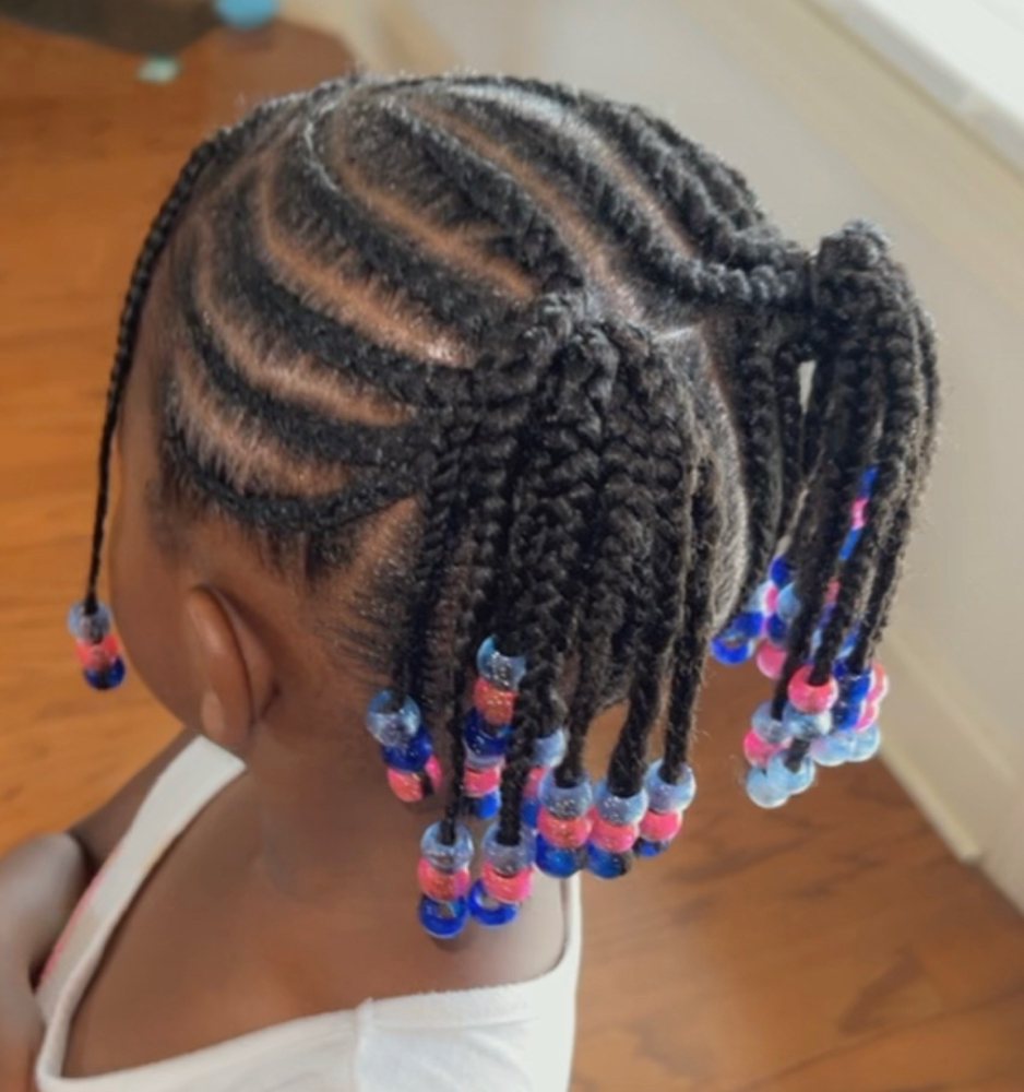 Kids Scalp Braids W/O Hair Added