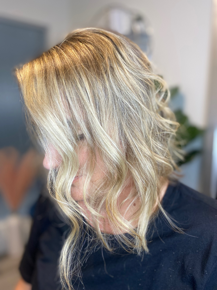 Root Color/Full Highlight/Haircut