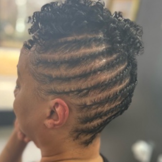 Flat Twist Updo at Curls Avenue Salon in Memphis, TN