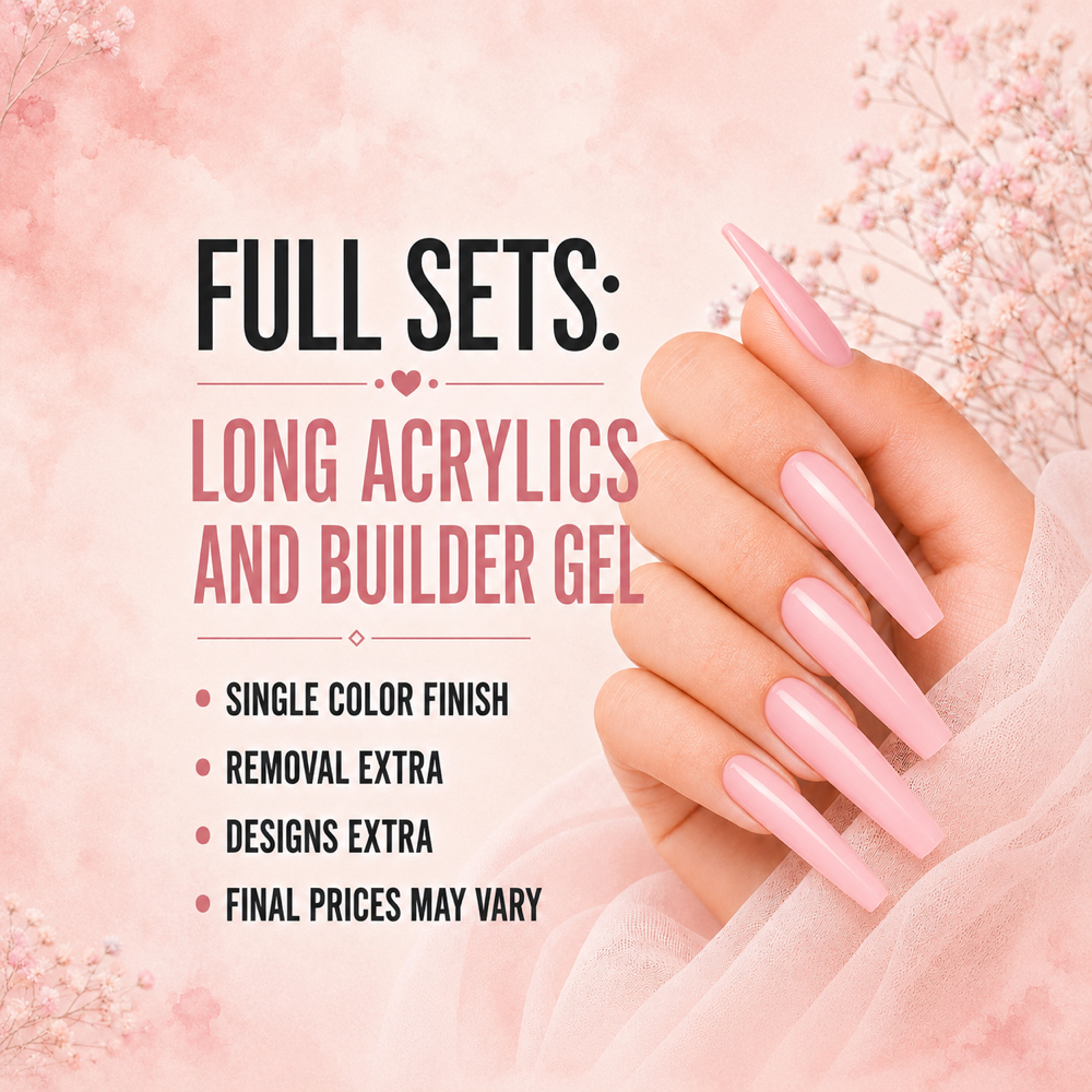 Full Sets: Long Length at Its a Vibe Nails by Anna in Glen Burnie, MD