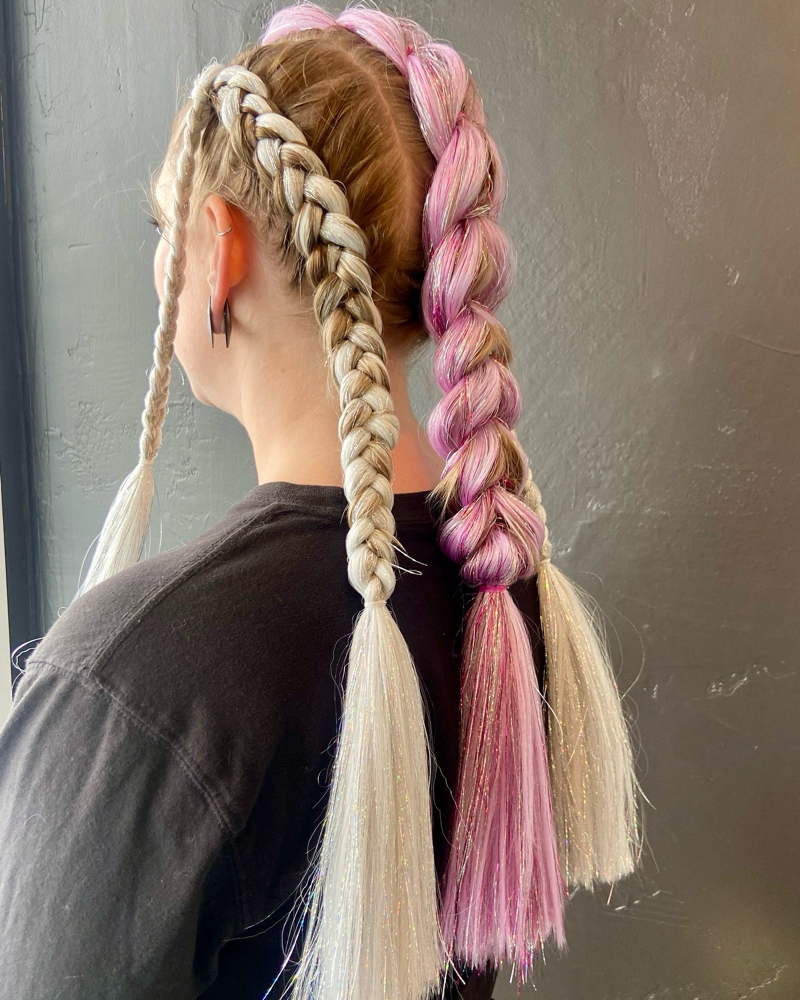 Braids (with 2 Packs Of Added Hair)