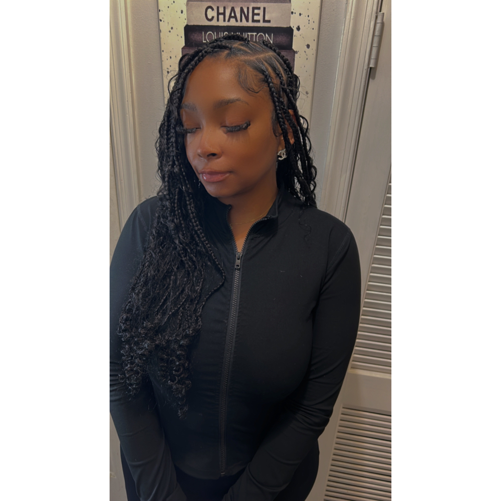 Med/ Boho Knotless - Human Hair