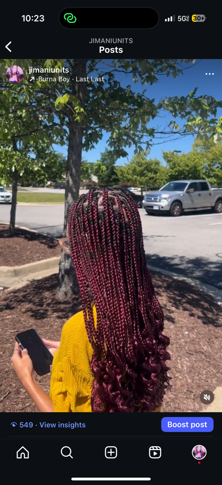 Small Knotless Braids