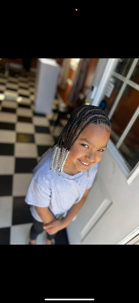 Kids Natural Braids W/ Beads (2-13)